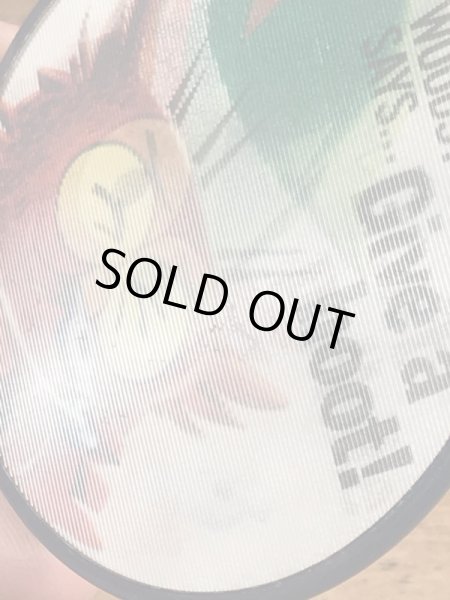 アドバタイジングキャラクターのWoodsy Owlの60〜70’sヴィンテージレンチキュラーバッチ