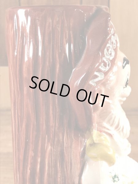 企業キャラクターのナゲットサムの60〜70年代ビンテージ陶器花瓶