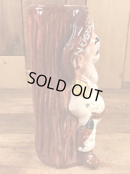 企業キャラクターのナゲットサムの60〜70年代ビンテージ陶器花瓶