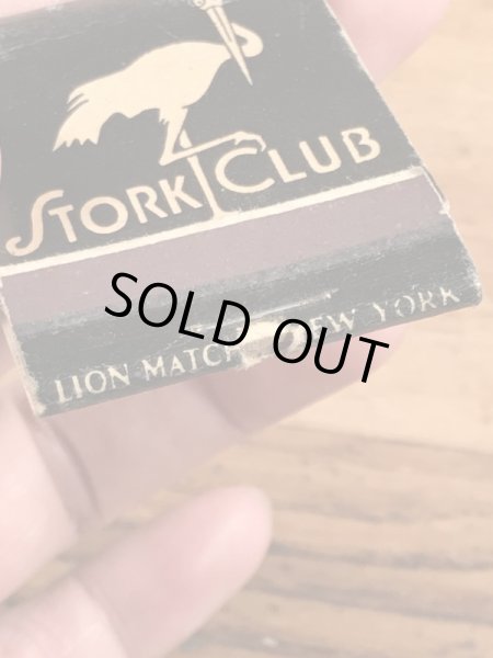 アドバタイジングキャラクターのStork Clubの40〜50’sヴィンテージマッチブック