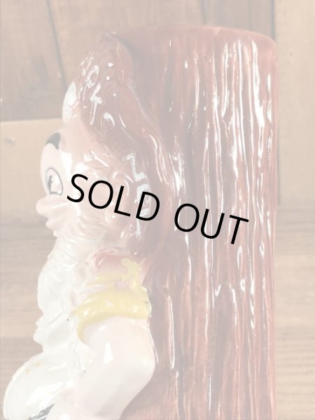 企業キャラクターのナゲットサムの60〜70年代ビンテージ陶器花瓶