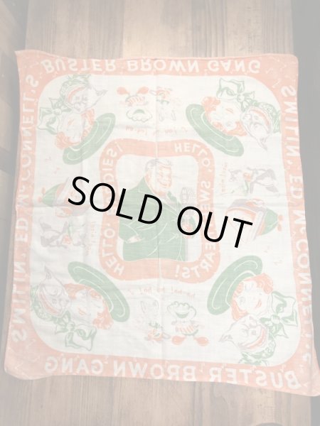 アドバタイジングキャラクターのBuster Brownの40〜50’sヴィンテージスカーフ