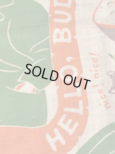 アドバタイジングキャラクターのBuster Brownの40〜50’sヴィンテージスカーフ