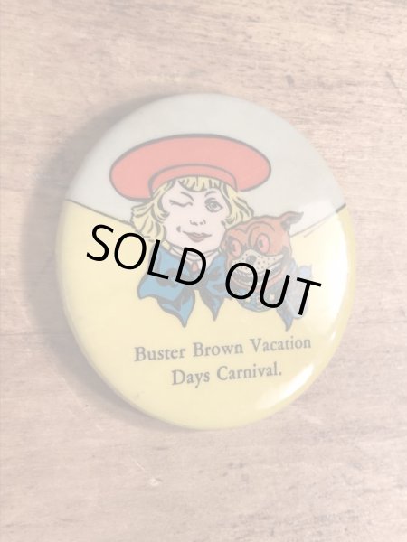 企業キャラクターのバスターブラウンの40年代ビンテージ手鏡