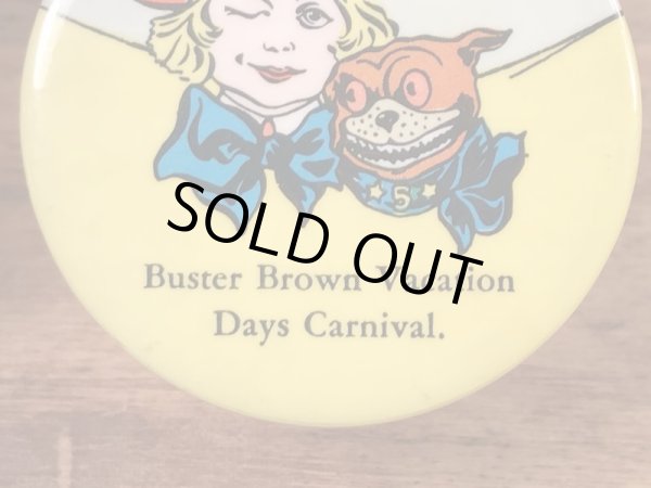 アドバタイジングキャラクターのバスターブラウンの40’sヴィンテージハンドミラー