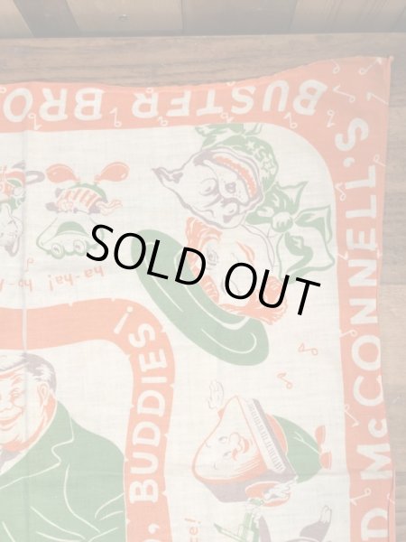 アドバタイジングキャラクターのBuster Brownの40〜50’sヴィンテージスカーフ