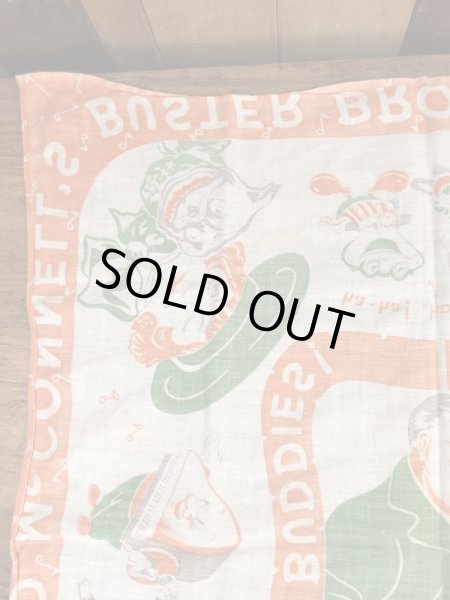 アドバタイジングキャラクターのBuster Brownの40〜50’sヴィンテージスカーフ