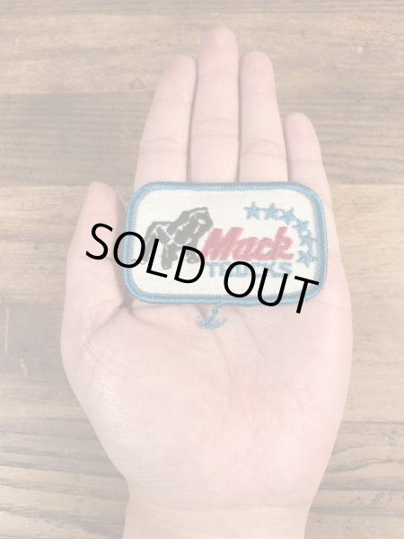 アドバタイジングキャラクターのマックトラックの70年代ビンテージワッペン