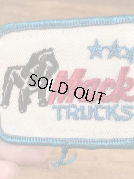 アドバタイジングキャラクターのマックトラックの70年代ビンテージワッペン