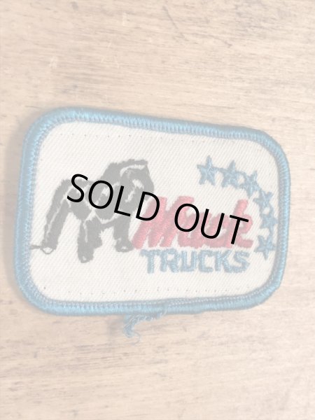 アドバタイジングキャラクターのマックトラックの70年代ビンテージワッペン