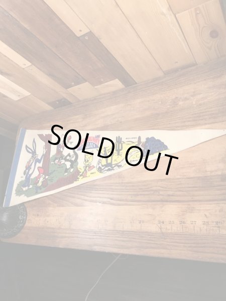 ワーナーブラザーズのルーニーテューンズの70年代ビンテージペナント