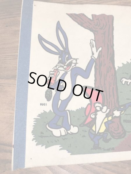 ワーナーブラザーズのルーニーテューンズの70年代ビンテージペナント