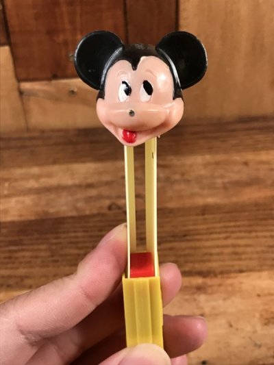 画像2: Disney “Mickey Mouse” No Feet Pez Dispenser　ミッキーマウス　ビンテージ　ペッツ　足無し　ディズニー　60〜70年代