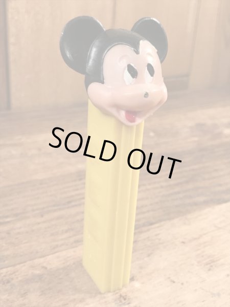 Disneyキャラクターのミッキーマウスの60〜70'sヴィンテージ足無しPezディスペンサー