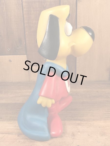 アンダードッグのプラスチック製の90年代ビンテージ貯金箱フィギュア