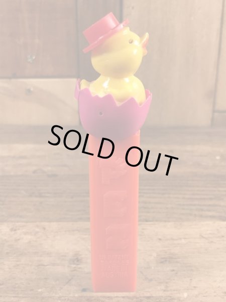 イースターのチックインエッグの60〜70年代ビンテージ足無しペッツ