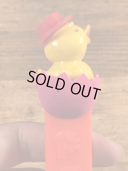 イースターのチックインエッグの60〜70年代ビンテージ足無しペッツ