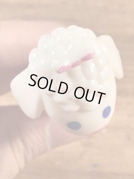 アニマルシリーズのヒツジの50~60年代ビンテージ足無しペッツ