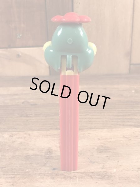 アニマルシリーズのDuck with Flowerの50~60’sヴィンテージ足無しPezディスペンサー