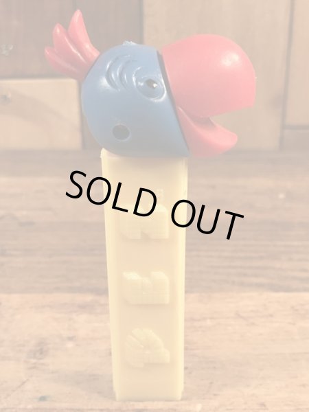 動物シリーズのオウムの70年代ビンテージ足無しペッツ