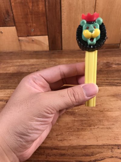 画像3: Animal “Lion with Crown” No Feet Pez Dispenser　ライオンウィズクラウン　ビンテージ　ペッツ　足無し　動物　70年代