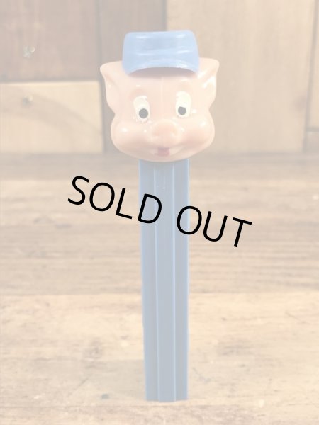 Disneyキャラクターの3匹のこぶたの60〜70'sヴィンテージ足無しPezディスペンサー