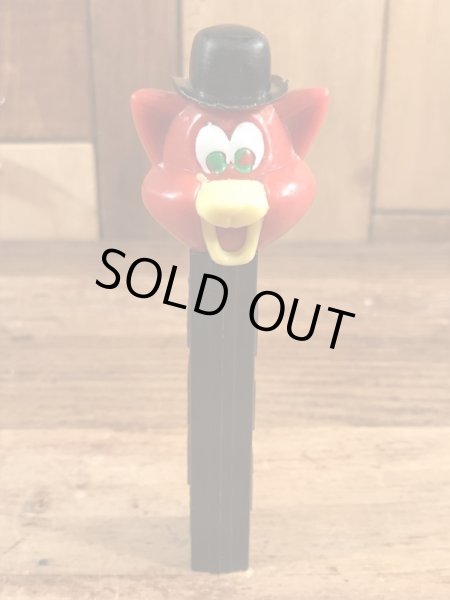 アニマルシリーズのCat with Derbyの50~60’sヴィンテージ足無しPezディスペンサー