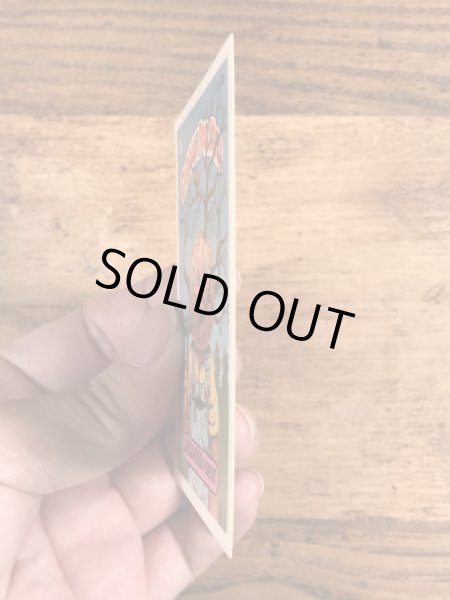 トップス社製のガーベッジペイルキッズの80年代ビンテージステッカーカード