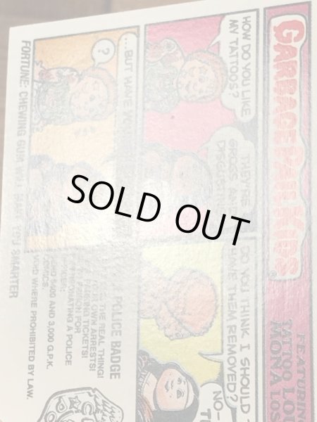 Topps社製のガーベッジペイルキッズの80’sヴィンテージカードシール