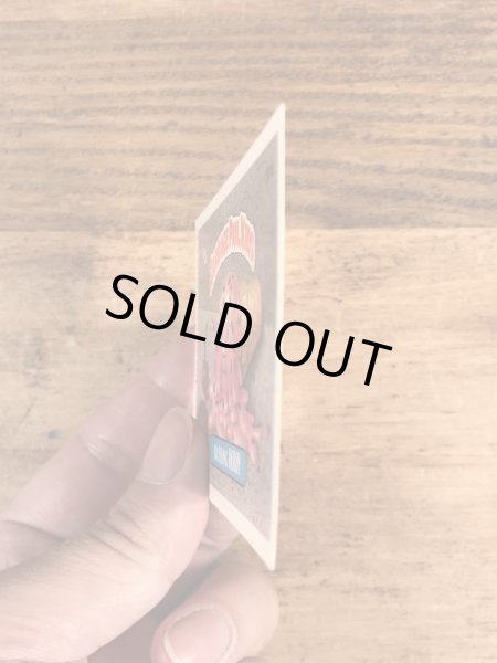 トップス社製のガーベッジペイルキッズの80年代ビンテージステッカーカード