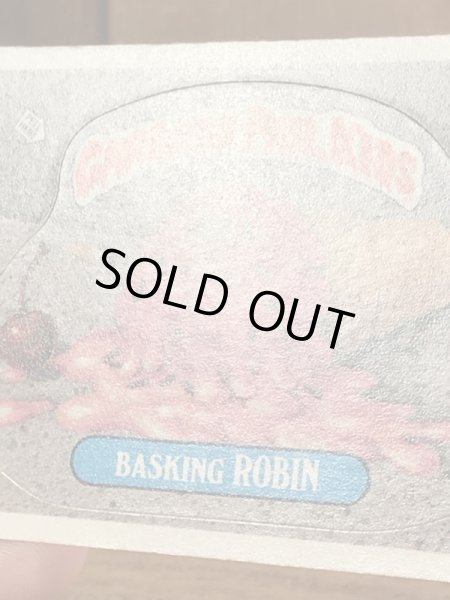 トップス社製のガーベッジペイルキッズの80年代ビンテージステッカーカード