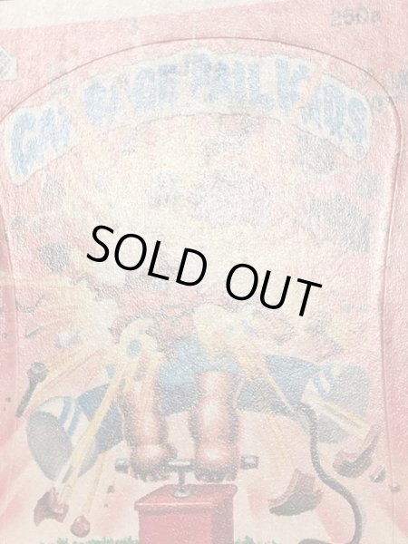 トップス社製のガーベッジペイルキッズの80年代ビンテージステッカーカード