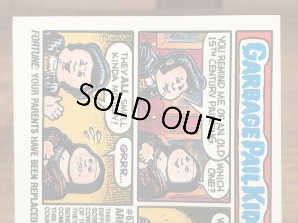 Topps社製のガーベッジペイルキッズの80’sヴィンテージカードシール