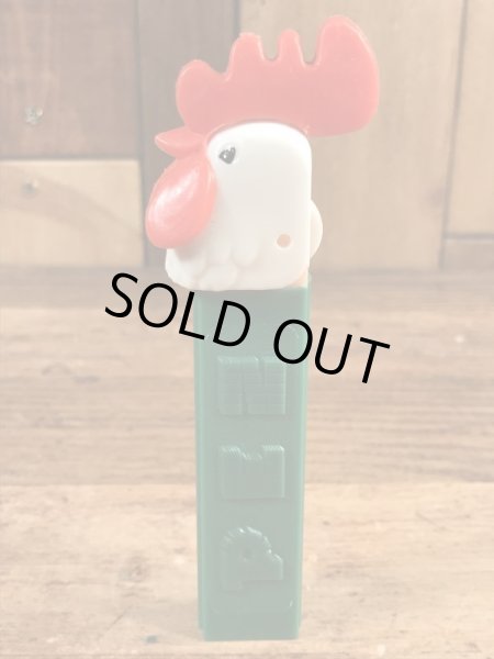 アニマルシリーズのRoosterの60〜70’sヴィンテージ足無しPezディスペンサー