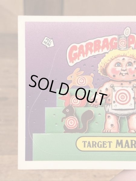 トップス社製のガーベッジペイルキッズの80年代ビンテージステッカーカード