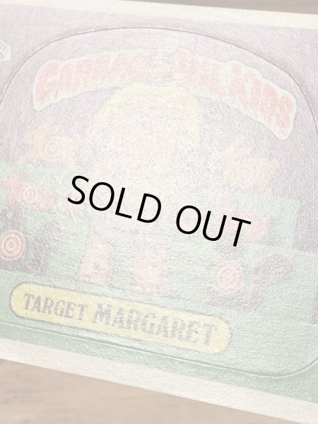 トップス社製のガーベッジペイルキッズの80年代ビンテージステッカーカード