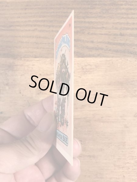 トップス社製のガーベッジペイルキッズの80年代ビンテージステッカーカード