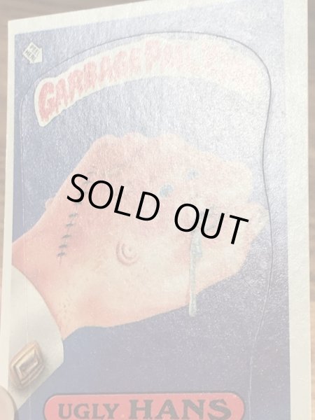 トップス社製のガーベッジペイルキッズの80年代ビンテージステッカーカード