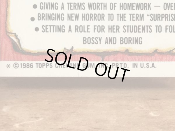 Topps社製のガーベッジペイルキッズの80’sヴィンテージカードシール