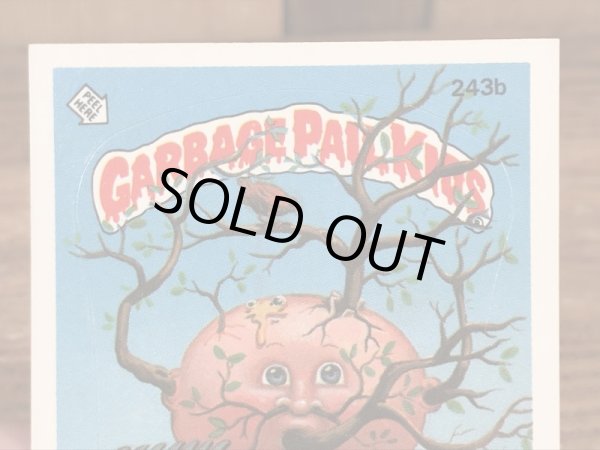 トップス社製のガーベッジペイルキッズの80年代ビンテージステッカーカード