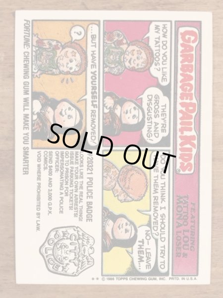 Topps社製のガーベッジペイルキッズの80’sヴィンテージカードシール