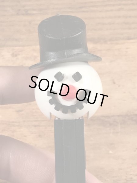 雪だるまのスノーマンの70年代ビンテージ足無しペッツ