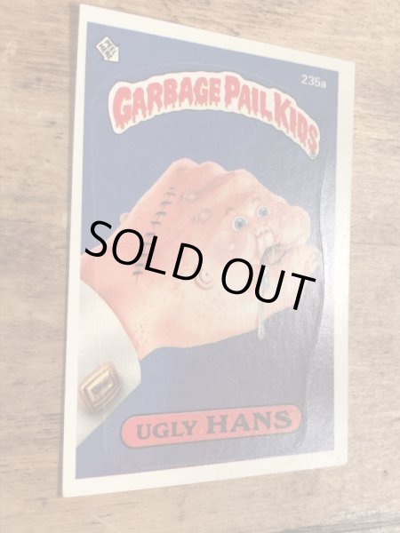 トップス社製のガーベッジペイルキッズの80年代ビンテージステッカーカード