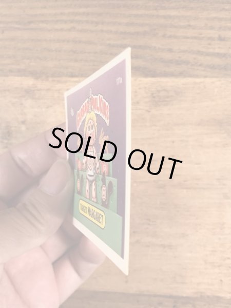 トップス社製のガーベッジペイルキッズの80年代ビンテージステッカーカード