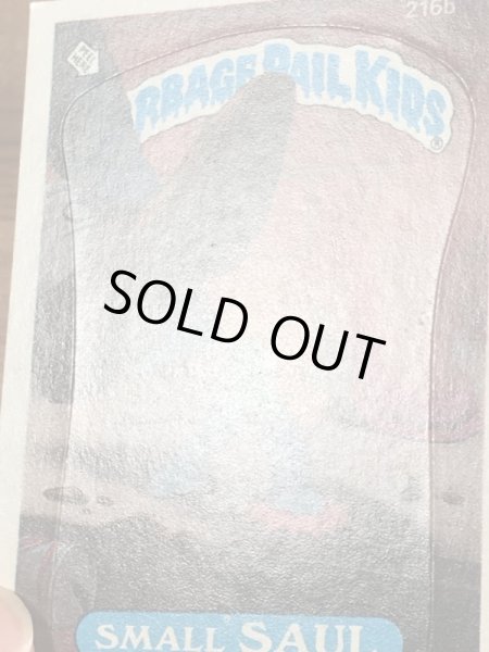 トップス社製のガーベッジペイルキッズの80年代ビンテージステッカーカード