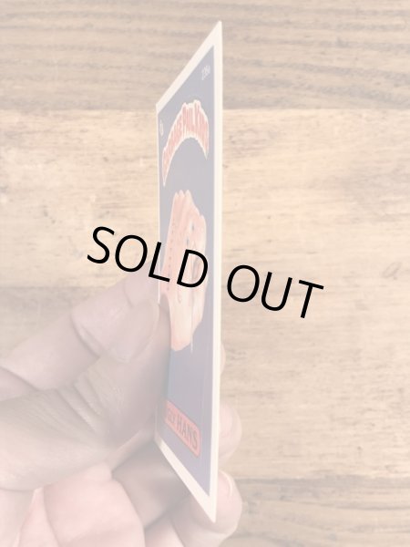 トップス社製のガーベッジペイルキッズの80年代ビンテージステッカーカード