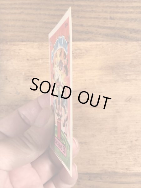 トップス社製のガーベッジペイルキッズの80年代ビンテージステッカーカード