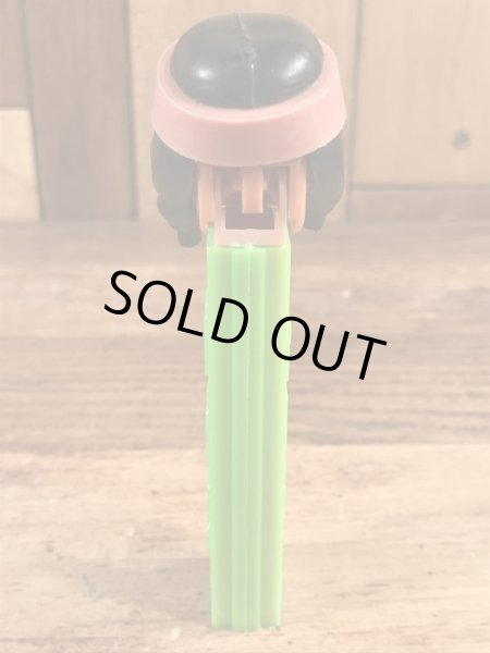 黄緑ステムのIndian Maidenの50〜60’sヴィンテージ足無しPezディスペンサー