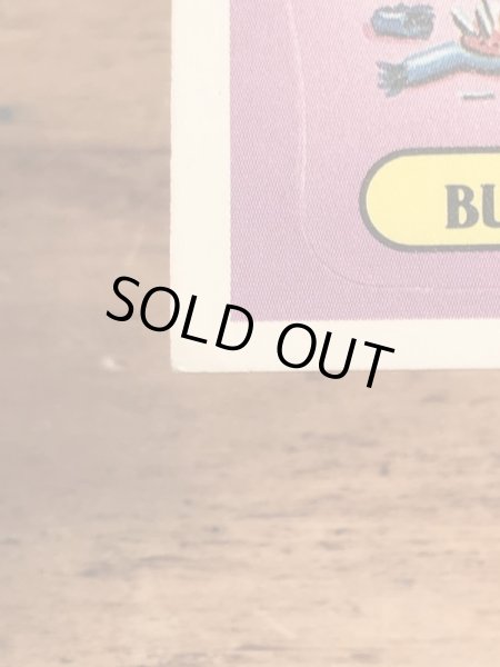 トップス社製のガーベッジペイルキッズの80年代ビンテージステッカーカード