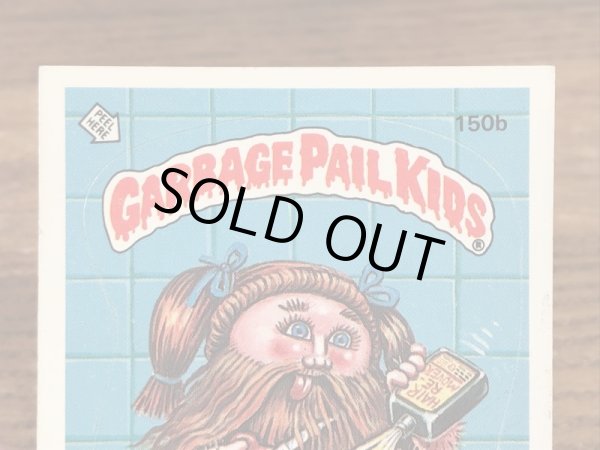 トップス社製のガーベッジペイルキッズの80年代ビンテージステッカーカード